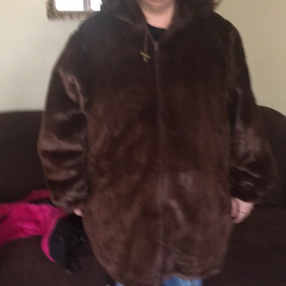 Plus Size Reversable Winter Coat